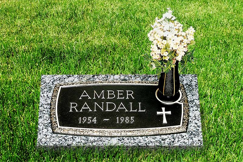 Bronze headstone